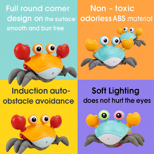 Premium ABS Plastic Rechargeable Dancing Crab Toy