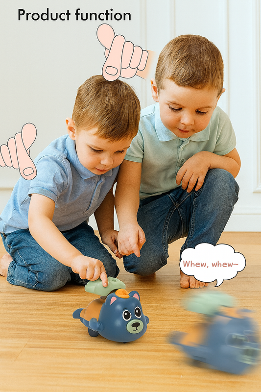 Press And Go Bear Toy. Age 1-3 Years