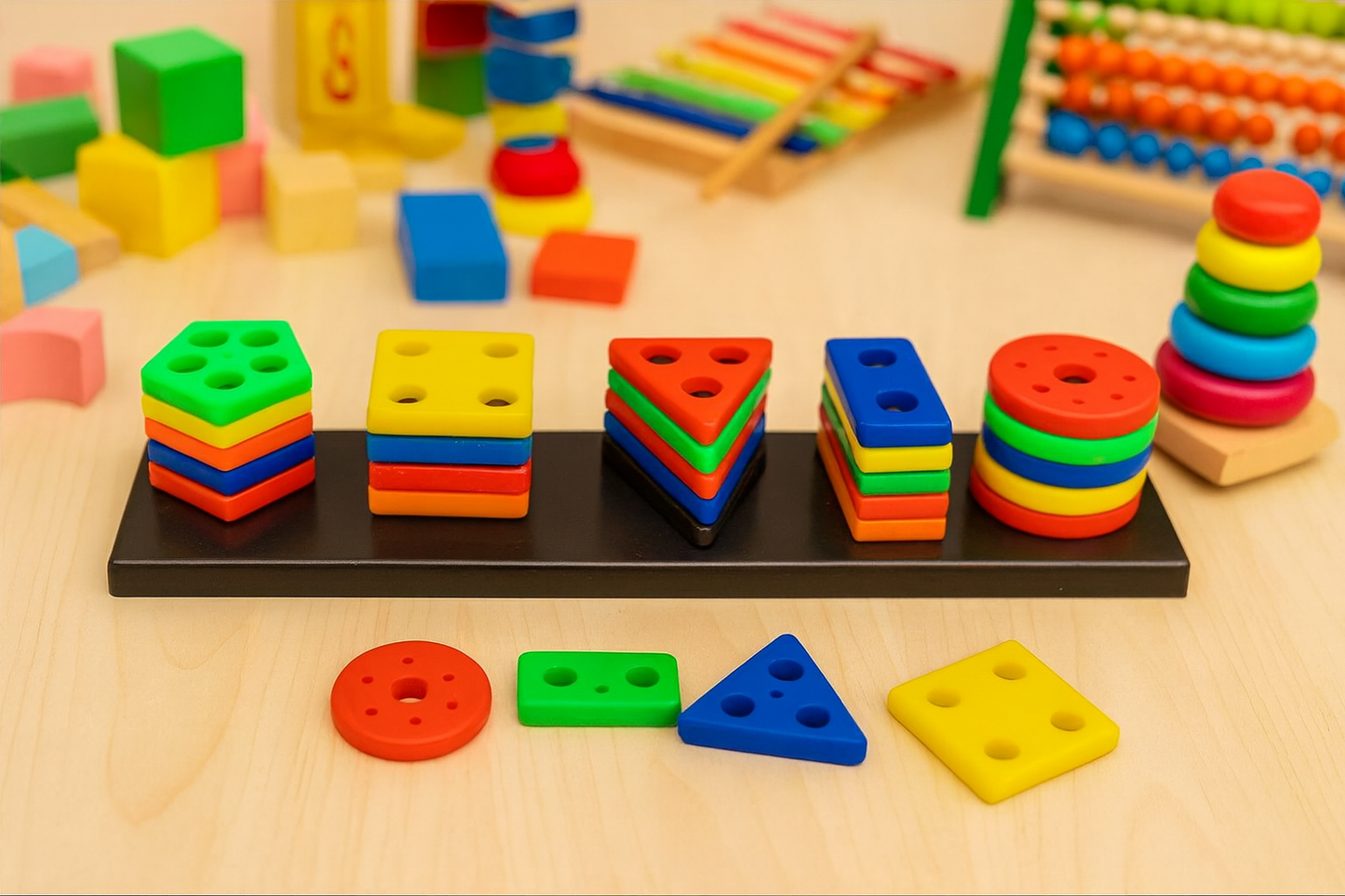 Baby Stacking Toys, Creativity Skills, 0-3 Yrs