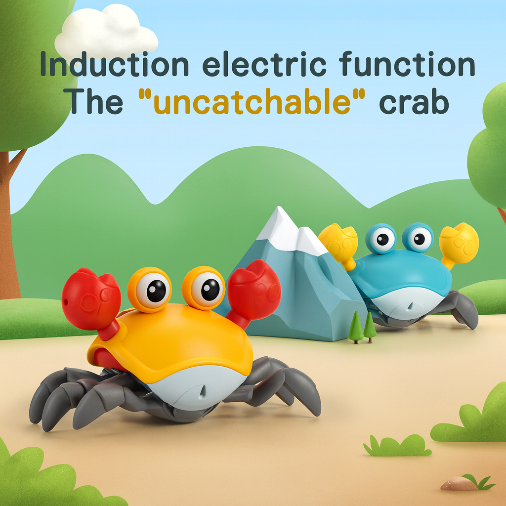 Premium ABS Plastic Rechargeable Dancing Crab Toy